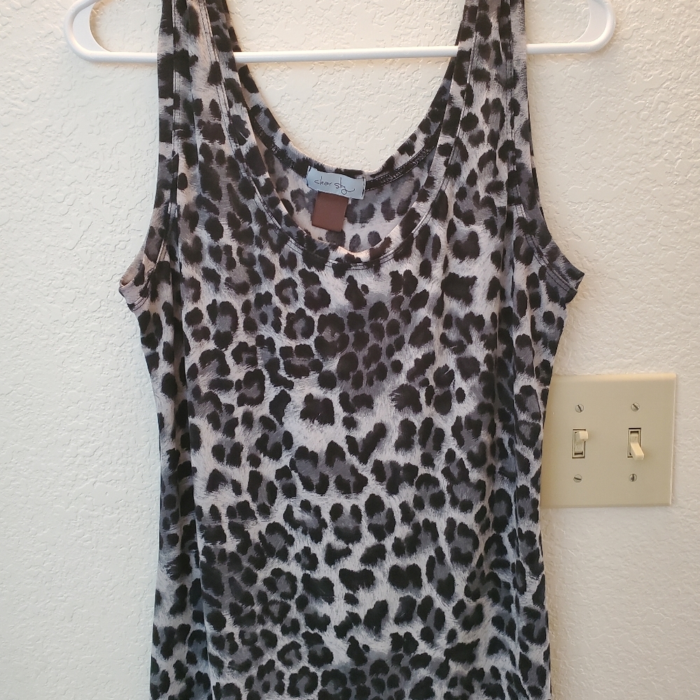 Animal print tank